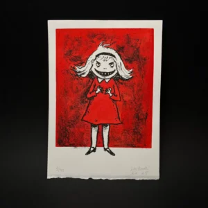 Lithographie : La très vilaine petite fille